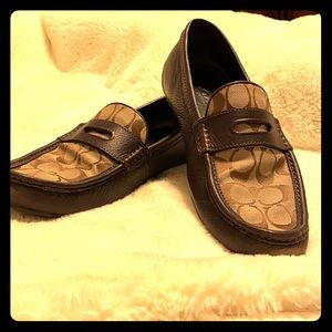 COACH Mens Leather Loafers w/ ORIGINAL BOX 🔥